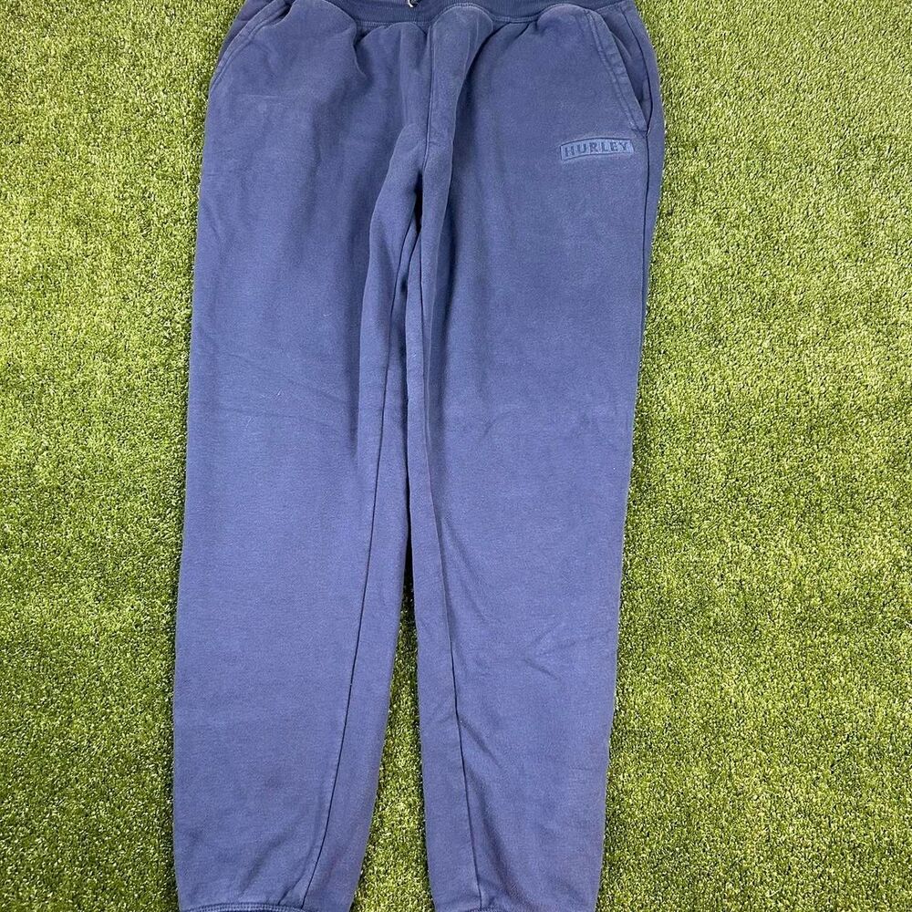 Hurley Men's Blue and Navy Joggers-tracksuits